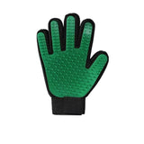 Pet Dog Cat Massage Hair Removal Grooming Comb Touch Cleaning Brush Magic Glove - Green Right Hand