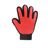 Pet Dog Cat Massage Hair Removal Grooming Comb Touch Cleaning Brush Magic Glove - Red Left Hand