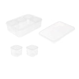 Crisper Refrigerator Storage Box Plastic Sealed Food Compartment Organizer Set - Front View