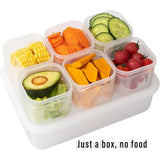 Crisper Refrigerator Storage Box Plastic Sealed Food Compartment Organizer Set