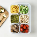 Crisper Refrigerator Storage Box Plastic Sealed Food Compartment Organizer Set - 45-Degree Angle