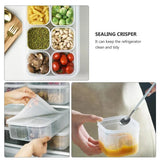 Crisper Refrigerator Storage Box Plastic Sealed Food Compartment Organizer Set - Extra Image