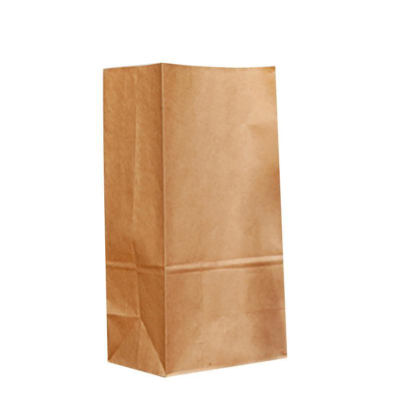 Brown Kraft Paper Bags Take Away Food Lolly Grocery Buffet Craft Gift Market Bag - 12X 7 X 21.5CM