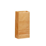 Brown Kraft Paper Bags Take Away Food Lolly Grocery Buffet Craft Gift Market Bag - 15.5 X 10 X 30CM - Rear View