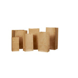 Brown Kraft Paper Bags Take Away Food Lolly Grocery Buffet Craft Gift Market Bag - 9 X 5.5 X 17CM