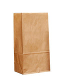 Brown Kraft Paper Bags Take Away Food Lolly Grocery Buffet Craft Gift Market Bag - 9 X 5.5 X 17CM
