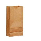 Brown Kraft Paper Bags Take Away Food Lolly Grocery Buffet Craft Gift Market Bag - 9 X 5.5 X 17CM - Extra Image