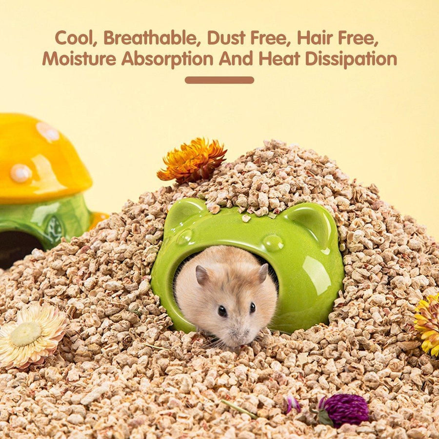 Plants Corncob Bedding Nest Pad for Hamster Rabbit Hedgehog Small Pet Supplies - Corn Cob Litter