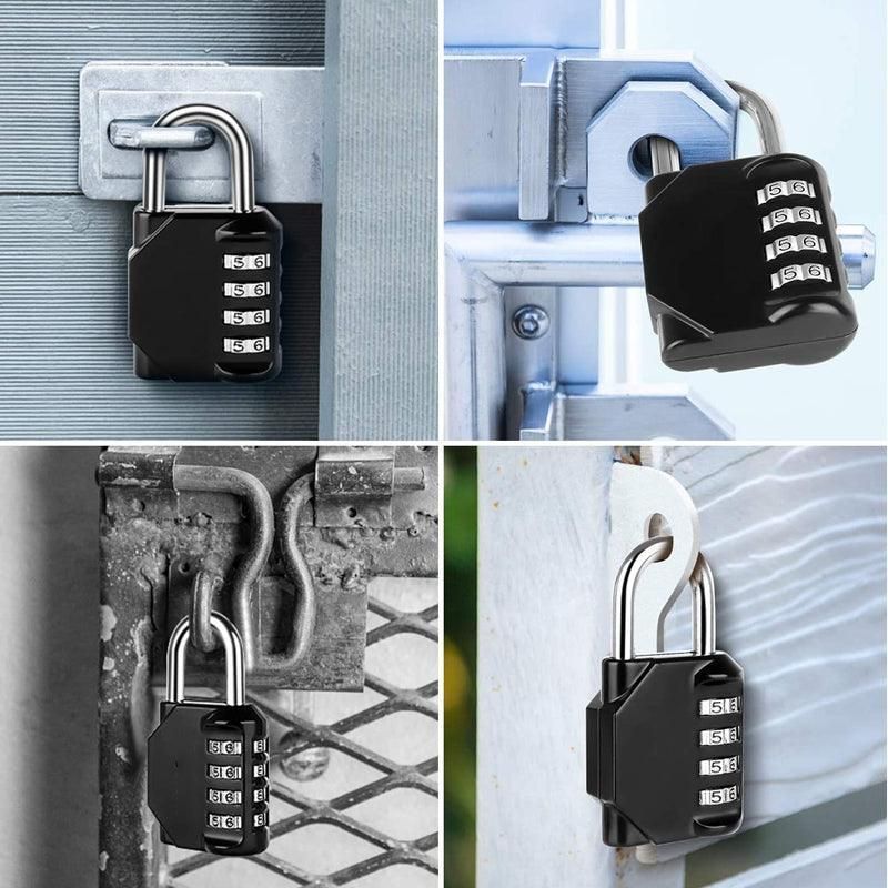 Combination-Lock 4 Digit Outdoor Waterproof Padlock,Gate,Locker,Hasp Number Lock