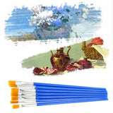 50/100PCS Plastic Flat Tip Hook Line Brushes for DIY Ceramics and Watercolor Painting - 50PCS Hook Line Pen