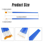 50/100PCS Plastic Flat Tip Hook Line Brushes for DIY Ceramics and Watercolor Painting - 100PCS Mixed
