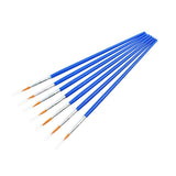 50/100PCS Plastic Flat Tip Hook Line Brushes for DIY Ceramics and Watercolor Painting - 100PCS Mixed