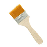 3Pack Art Brushes Flat Paint Set Drawing Painting Wooden Handle Craft - Front View