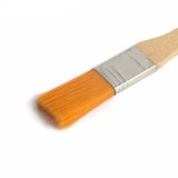 3Pack Art Brushes Flat Paint Set Drawing Painting Wooden Handle Craft