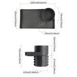 Multifunctional Car Cup Holder Shelf Food Tray for Easy Convenience and Storage - Side View