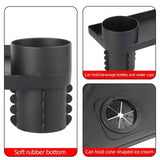 Multifunctional Car Cup Holder Shelf Food Tray for Easy Convenience and Storage - Rear View