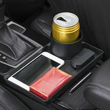 Multifunctional Car Cup Holder Shelf Food Tray for Easy Convenience and Storage - Low Angle