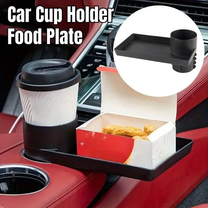 Multifunctional Car Cup Holder Shelf Food Tray for Easy Convenience and Storage