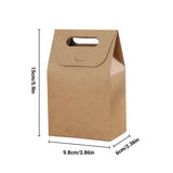50PCS Portable Kraft Paper Gift Boxes for Birthday Holiday Wrapping - Side View