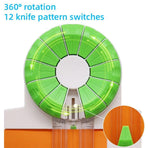 12-in-1 Manual Paper Cutter Creasing Machine Portable Multifunctional Trimmer