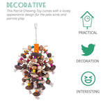 Colourful Parrot Toy Chew Corn Cob Fun Toy for Birds Safe Natural Playtime