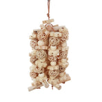Wooden Parrot Chew Toy Bird Interactive Biting Toy Natural Rattan for Cage