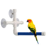 Bird Perch Stand Parrot Play Paw Grinding Stands Rack Shower Bath Platform Toys - Side View