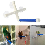Bird Perch Stand Parrot Play Paw Grinding Stands Rack Shower Bath Platform Toys - Close-Up Angle