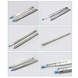 1 Pair Locking Drawer Slides Heavy Duty 120kg Runners Trailer 16 18 20 22 Inch - 20inch/500mm