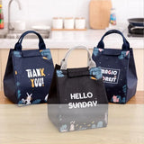 Portable Insulated Thermal Lunch Box Carry Tote Picnic Case Storage Bag 18x24x15cm - E04 (18x24x15cm) - 45-Degree Angle