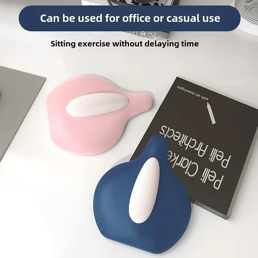 Hip and Inner Thigh Squeeze Trainer Compact Fitness Tool for Home Workouts - Blue
