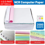 NCR Carbonless Computer Paper Clear Printing Pure Wood Pulp