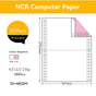 NCR Carbonless Computer Paper Clear Printing Pure Wood Pulp