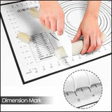 Non-Stick Silicone Baking Mat Rolling Cake Dough Scale Pastry Clay Fondant Sheet - Red 80*60cm - Extra Image