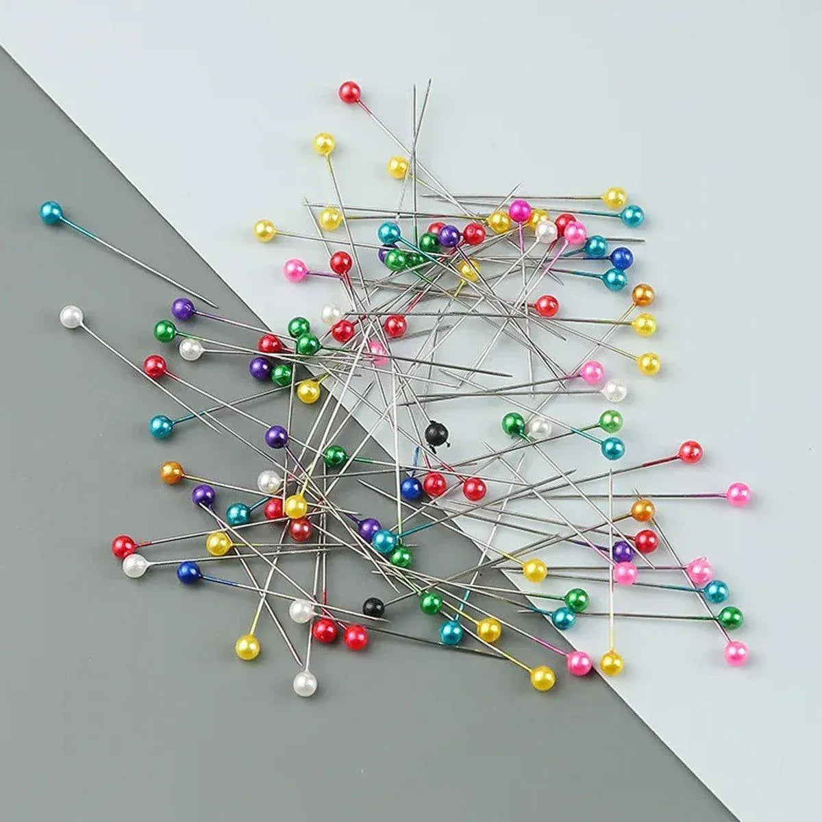 9Boxs Multicolor Pearl Head Pins Sewing Craft Needles for Cross Stitch Quilting
