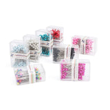 9Boxs Multicolor Pearl Head Pins Sewing Craft Needles for Cross Stitch Quilting