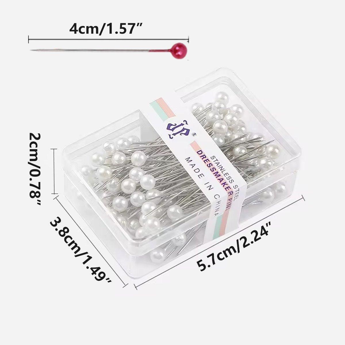 9Boxs Multicolor Pearl Head Pins Sewing Craft Needles for Cross Stitch Quilting