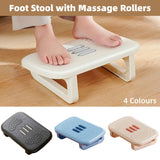 Ergonomic Office Footrest Adjustable Under Desk Stool Anti Fatigue Foot Support - Black