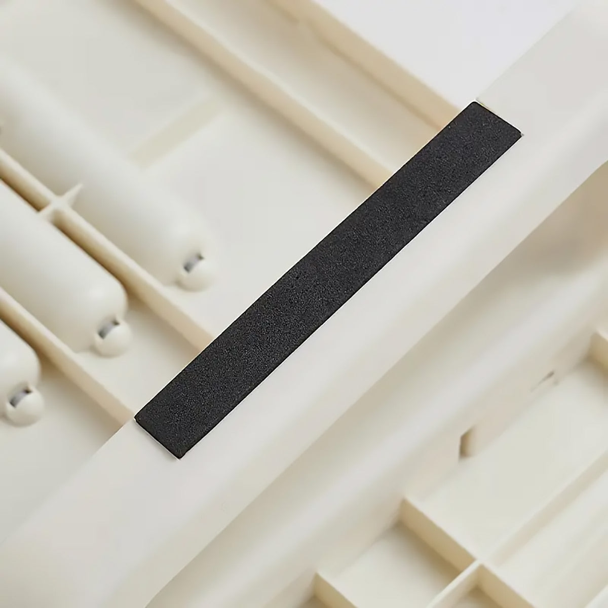 Ergonomic Office Footrest Adjustable Under Desk Stool Anti Fatigue Foot Support - Black