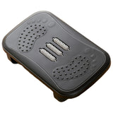 Ergonomic Office Footrest Adjustable Under Desk Stool Anti Fatigue Foot Support - Black - Low Angle