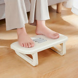 Ergonomic Office Footrest Adjustable Under Desk Stool Anti Fatigue Foot Support - Khaki