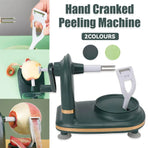 Hand Cranked Fruit Peeling Machine for Home Kitchen Apple Potato Peeling Tool - Dark Green