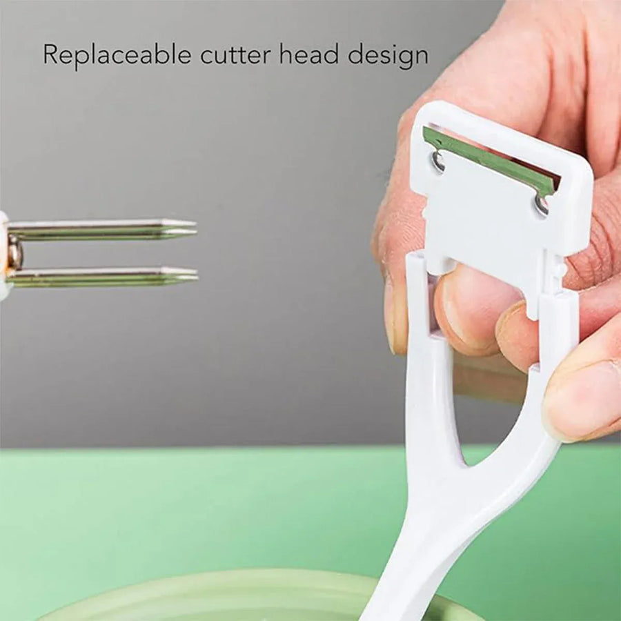 Hand Cranked Fruit Peeling Machine for Home Kitchen Apple Potato Peeling Tool - Dark Green