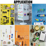 50X Pegboard Hooks Metal Panel Valcano Peg Board Hook Steel 50 100 150 200 Mm - 10CM - Top-Down View