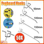 50X Pegboard Hooks Metal Panel Valcano Peg Board Hook Steel 50 100 150 200 Mm - 15CM