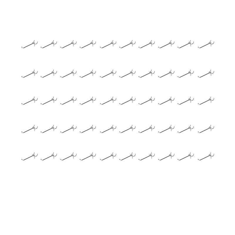 50X Pegboard Hooks Metal Panel Valcano Peg Board Hook Steel 50 100 150 200 Mm - 15CM