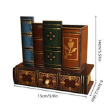 European Retro Pen Holder Creative Desktop Storage Box Office Decorations Gift - Side View