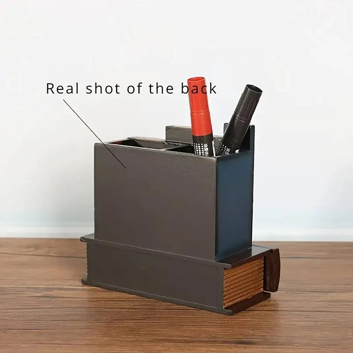 European Retro Pen Holder Creative Desktop Storage Box Office Decorations Gift