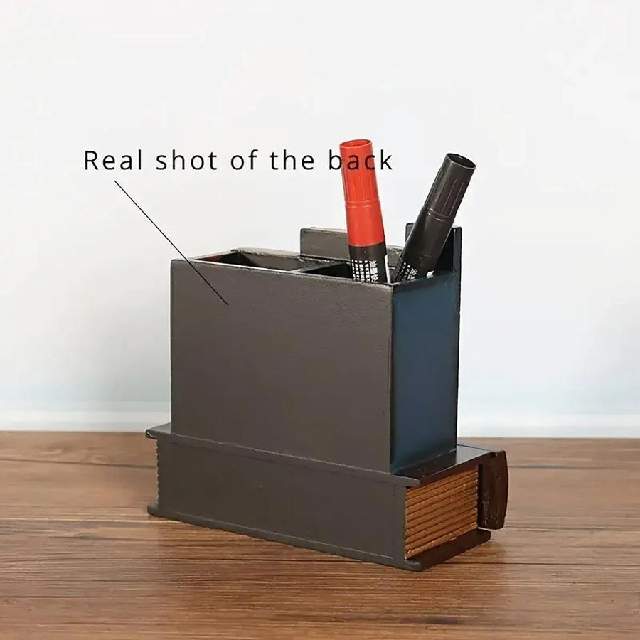 European Retro Pen Holder Creative Desktop Storage Box Office Decorations Gift