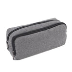 Large Capacity Pencil Case Double Layer for Primary School Students Creative Bag - Grey